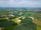 Photos aériennes de "eoliennes" - Photo réf. U113517 - Un Champs d'oliennes dans la campagne d'Essigny-le-Grand en Picardie