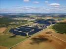 Photos aériennes de "electricite" - Photo réf. U115333 - Le chantier d'installation de la plus puissante centrale photovoltaique du monde sur l'ancienne base arienne 136 de Toul-Rosires par EDF Energies Nouvelles au 15 Septembre 2011.