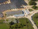 Photos aériennes de "electricite" - Photo réf. U115336 - Le chantier d'installation de la plus puissante centrale photovoltaique du monde sur l'ancienne base arienne 136 de Toul-Rosires par EDF Energies Nouvelles au 15 Septembre 2011.
