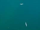 Photos aériennes de "littoral" - Photo réf. U115549 - Un ULM tractant une banderole
