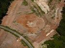 Photos aériennes de "sud" - Photo réf. E120339 - Un site de fouilles archologiques sur la trace de la LGV Sud Europe Atlantique  Villiers-le-Roux (Charente)