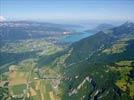 Photos aériennes de Faverges (74210) | Haute-Savoie, Rhône-Alpes, France - Photo réf. E123890 - On apercoit le Lac D'Annecy.