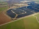 Photos aériennes de "base" - Photo réf. U115353 - Le chantier d'installation de la plus puissante centrale photovoltaique du monde sur l'ancienne base arienne 136 de Toul-Rosires par EDF Energies Nouvelles au 16 Janvier 2012.