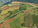 Photos aériennes de Montaigu (39570) - Autre vue | Jura, Franche-Comté, France - Photo réf. E126838 - Champs et prairies colors au sud de Lons-le-Saunier
