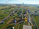 Photos aériennes - Mondial Air Ballons 2013 - Photo réf. E128453 - Lorraine Mondial Air Ballons 2013 : Vol du Mercredi 31 Juillet le soir lors du Record Mondial de Dcollage en Masse. (Greatest Mass Ascent)