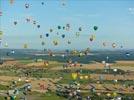 Photos aériennes - Mondial Air Ballons 2013 - Photo réf. E128490 - Lorraine Mondial Air Ballons 2013 : Vol du Mercredi 31 Juillet le soir lors du Record Mondial de Dcollage en Masse. (Greatest Mass Ascent)