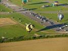 Photos aériennes de "montgolfière" - Photo réf. E128521 - Lorraine Mondial Air Ballons 2013 : Vol du Mercredi 31 Juillet le soir lors du Record Mondial de Dcollage en Masse. (Greatest Mass Ascent)