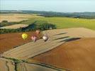  - Photo réf. E128525 - Lorraine Mondial Air Ballons 2013 : Vol du Mercredi 31 Juillet le soir lors du Record Mondial de Dcollage en Masse. (Greatest Mass Ascent)
