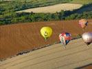 Photos aériennes - Mondial Air Ballons 2013 - Photo réf. E128527 - Lorraine Mondial Air Ballons 2013 : Vol du Mercredi 31 Juillet le soir lors du Record Mondial de Dcollage en Masse. (Greatest Mass Ascent)