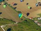 Photos aériennes de "Air" - Photo réf. E128601 - Lorraine Mondial Air Ballons 2013 : Vol du Jeudi 1 Aot le matin lors du Record Mondial de Dcollage en Ligne. (The Great Line, In-line Mass Ascent)