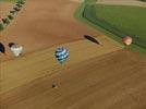 Photos aériennes - Mondial Air Ballons 2013 - Photo réf. E128624 - Lorraine Mondial Air Ballons 2013 : Vol du Jeudi 1 Aot le matin lors du Record Mondial de Dcollage en Ligne. (The Great Line, In-line Mass Ascent)