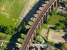Photos aériennes de "ombre" - Photo réf. E133889 - Effet d'ombre remarquable de ce viaduc ferroviaire.
