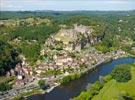 Photos aériennes de "Village" - Photo réf. E133977 - Village et chteau de Beynac-et-Cazenac