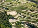 Photos aériennes - Cultures céréales et vigne - Photo réf. E134045 - Cultures en terrasse