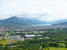 Photos aériennes de "d'annecy" - Photo réf. E142415 - Vue gnrale de la ville d'Annecy et le lac en arrire-plan