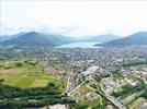 Photos aériennes de "Plan" - Photo réf. E142417 - Vue gnrale de la ville d'Annecy et le lac en arrire-plan