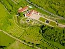 Photos aériennes de "Chateau" - Photo réf. E143008 - Le Chteau de La Batisse et ses jardins  la franaise