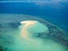 Photos aériennes de Bandrele (97620) - Mtsanga Tsoholé | Mayotte, Mayotte, France - Photo réf. E143550 - L'Ilot de sable blanc entour d'eau bleu paradisiaque