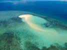 Photos aériennes de Bandrele (97620) - Mtsanga Tsoholé | Mayotte, Mayotte, France - Photo réf. E143551 - L'Ilot de sable blanc entour d'eau bleu paradisiaque
