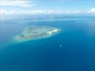 Photos aériennes de Bandrele (97620) - Mtsanga Tsoholé | Mayotte, Mayotte, France - Photo réf. E143557 - L'Ilot de sable blanc entour d'eau bleu paradisiaque