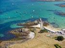 Photos aériennes de "littoral" - Photo réf. E144612 - Le littoral breton et ses eaux turquoises