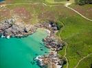 Photos aériennes de "Bretagne" - Photo réf. E145457 - Les eaux turquoises de la Bretagne rappellent les eaux d'Outre-Mer.