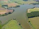 Photos aériennes de "étang" - Photo réf. E146462 - L'tang de Welschhof et ses dizaines de cabanes de pcheurs