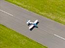 Photos aériennes de "aerodrome" - Photo réf. E147903 - Le DR400 F-GOVD sur la piste de l'arodrome de La Lande.