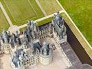 Photos aériennes de "Chateau" - Photo réf. E151584 - Le Chteau de Chambord et ses 282 chemines.