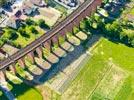 Photos aériennes de "ombre" - Photo réf. E152268 - Effet d'ombre remarquable de ce viaduc ferroviaire.