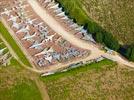 Photos aériennes de "parc" - Photo réf. E152622 - Une collection impressionnante de plus de 80 avions de chasse est prsente dans le parc du chteau.