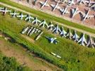 Photos aériennes de "Chateau" - Photo réf. E152625 - Une collection impressionnante de plus de 80 avions de chasse est prsente dans le parc du chteau.