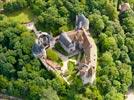 Photos aériennes de "Chateau" - Photo réf. E152655 - Le Chteau de la Rochepot et ses toits typiques de la rgion Bourgogne