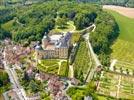 Photos aériennes de "jardins" - Photo réf. E153034 - Le Chteau de Hautefort et ses jardins  la Franaise