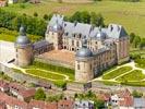 Photos aériennes de "Chateau" - Photo réf. E153036 - Le Chteau de Hautefort et ses jardins  la Franaise