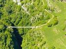 Photos aériennes de "passerelle" - Photo réf. E153767 - La Passerelle d'Holzart suspendue au-dessus du canyon d'Olhadubi