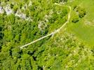 Photos aériennes de "passerelle" - Photo réf. E153769 - La Passerelle d'Holzart suspendue au-dessus du canyon d'Olhadubi