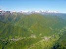 Photos aériennes de "Montagne" - Photo réf. E154008 - Montagne vertes et enneiges