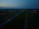 Photos aériennes de "aerodrome" - Photo réf. T128167 - Vue de l'arodrome de Chambley LFJY  la nuit tombante.
