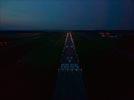 Photos aériennes de "aerodrome" - Photo réf. T128169 - Vue de l'arodrome de Chambley LFJY  la nuit tombante.