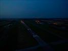 Photos aériennes de "aerodrome" - Photo réf. T128171 - Vue de l'arodrome de Chambley LFJY  la nuit tombante.