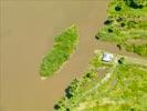 Photos aériennes de Mana (97360) | Guyane, Guyane, France - Photo réf. U132228 - Habitation prs du fleuve la Mana