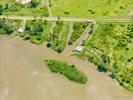 Photos aériennes de "Fleuve" - Photo réf. U132229 - Habitation prs du fleuve la Mana