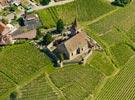 Photos aériennes de "siècle," - Photo réf. U134101 - L'glise fortifie Saint-Jacques-le-Majeur du XIVme sicle