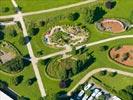 Photos aériennes de "jardins" - Photo réf. U146364 - Le Jardin des Deux Rives qui est le symbole de l'amiti franco-allemande.