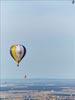 Photos aériennes - Mondial Air Ballons 2015 - Photo réf. E157823 - Lorraine Mondial Air Ballons 2015 : Vol du Dimanche 26 Juillet le matin lors du Record Mondial de Dcollage en Ligne. (The Great Line, In-line Mass Ascent)