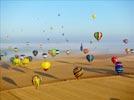 Photos aériennes de "montgolfière" - Photo réf. E157989 - Lorraine Mondial Air Ballons 2015 : Vol du Vendredi 31 Juillet le matin.