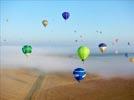Photos aériennes de "montgolfière" - Photo réf. E158008 - Lorraine Mondial Air Ballons 2015 : Vol du Vendredi 31 Juillet le matin.