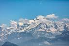 Photos aériennes de "léman" - Photo réf. C164759 - Le Mont-Blanc vu au tl-objectif depuis la rive Nord du Lac Lman (Crans-prs-Cligny).