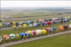 Photos aériennes - Mondial Air Ballons 2017 - Photo réf. E166181 - Mondial Air Ballons 2017 : Vol du Vendredi 28 Juillet le matin : Record du monde de dcollage en ligne, 456 montgolfires !